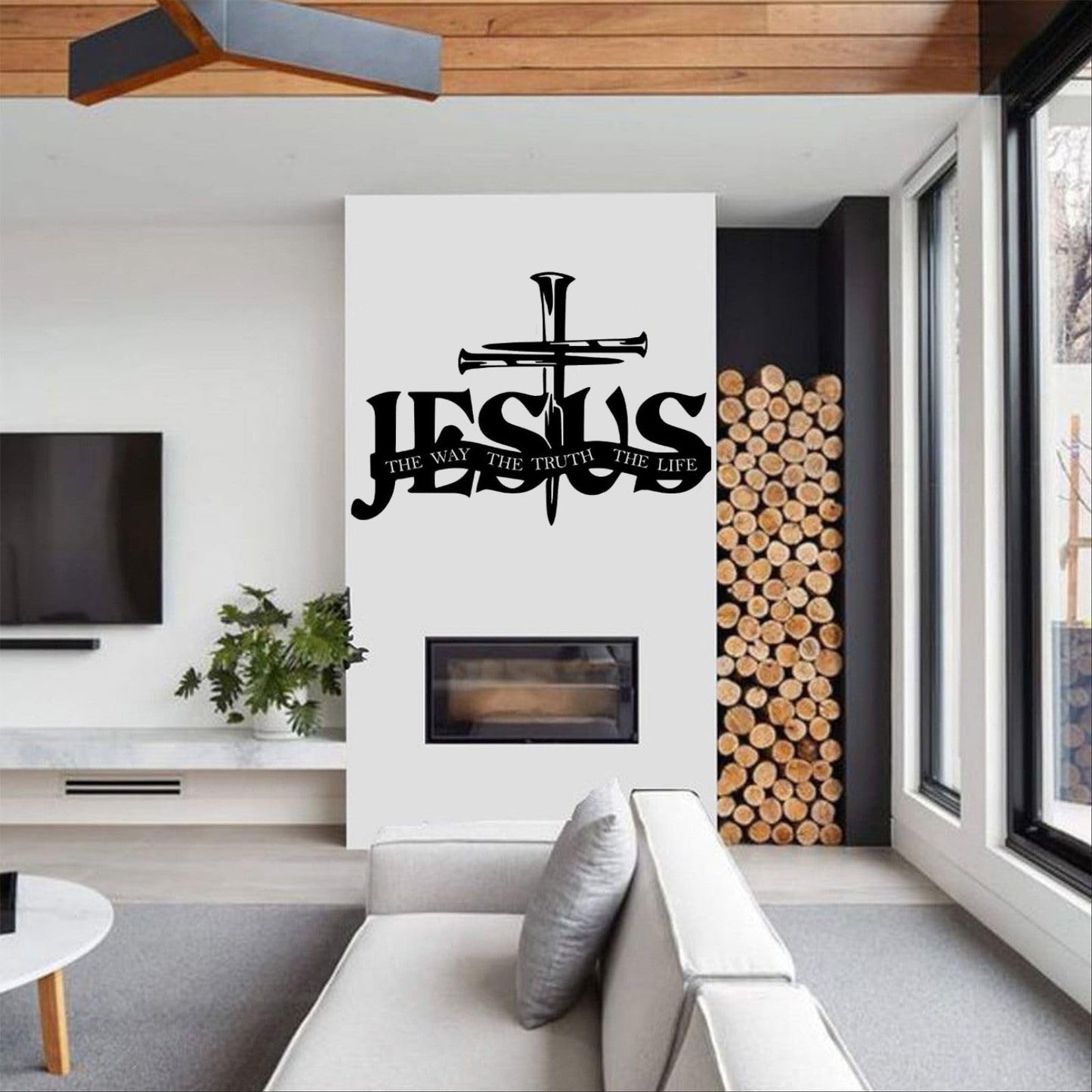 🎁 Dernier jour : 49 % de réduction ! 🔥 Décoration murale Jésus & Croix