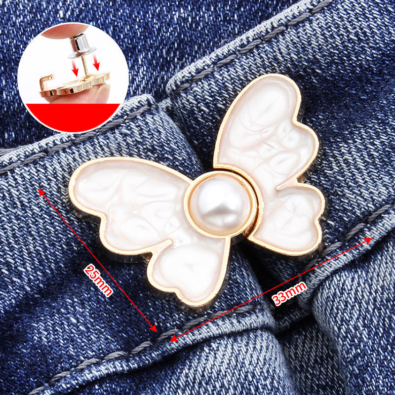 Sommerfugl talje spænde spænde aftagelig ingen søm talje knap jeans talje ændre stor lille talje artefakt