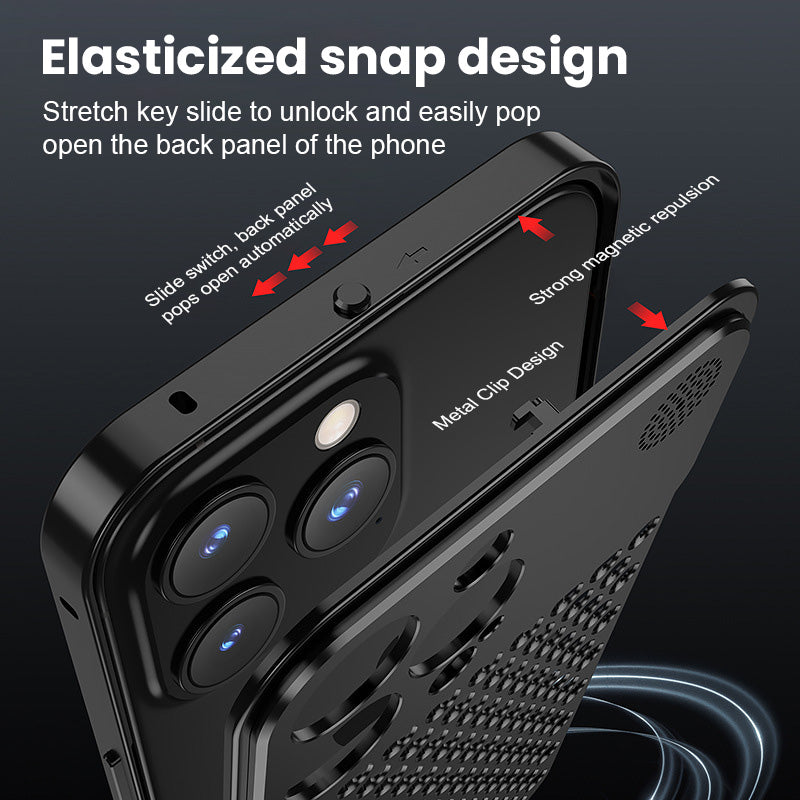 Snap-On varmeafledende aluminiumslegeret telefonhylster