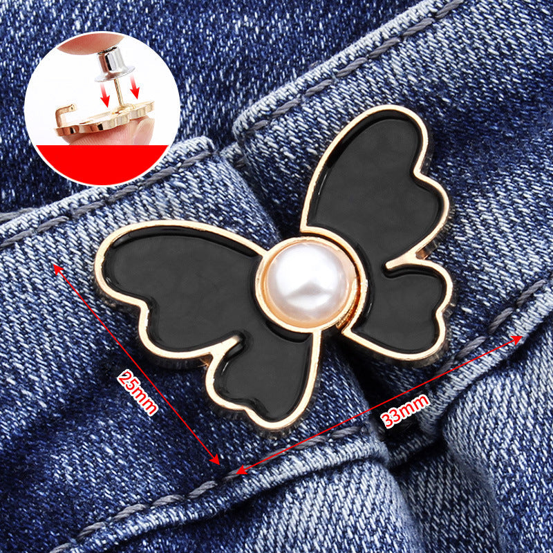 Sommerfugl talje spænde spænde aftagelig ingen søm talje knap jeans talje ændre stor lille talje artefakt