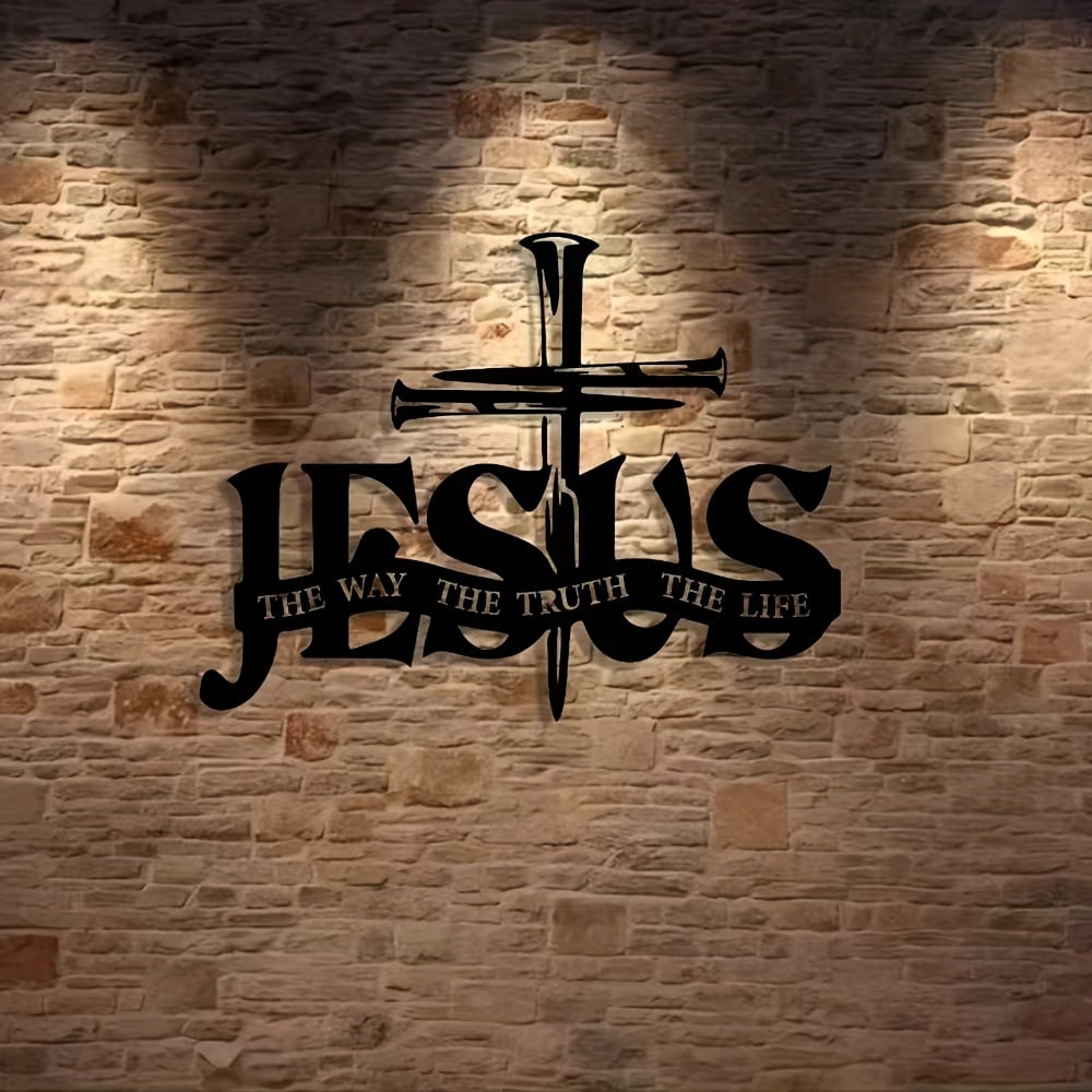 🎁 Dernier jour : 49 % de réduction ! 🔥 Décoration murale Jésus & Croix