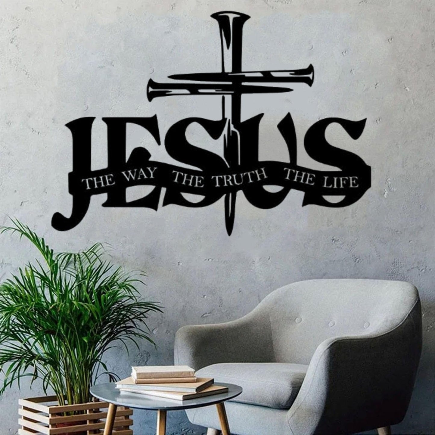 🎁 Dernier jour : 49 % de réduction ! 🔥 Décoration murale Jésus & Croix