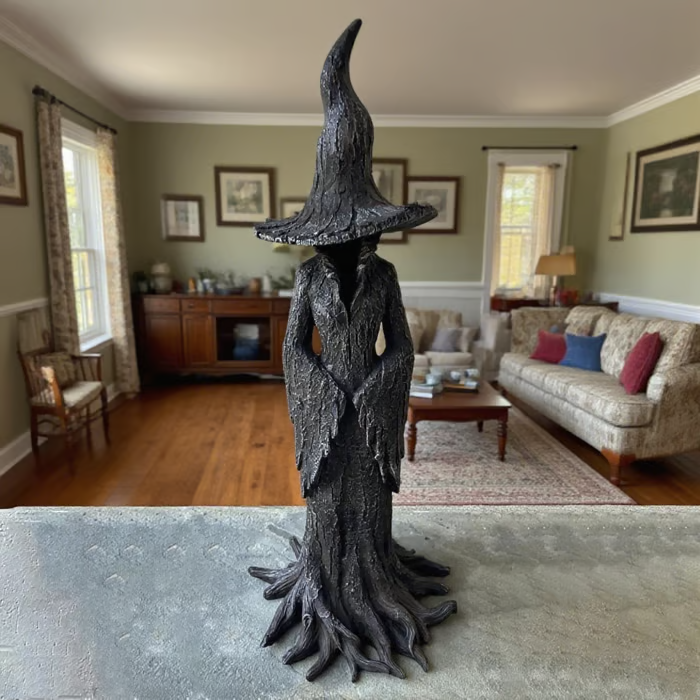 🔥Sidste dag 49% rabat - 🧙‍♀️💫Håndmalet fortryllende heksestatue: Dit hjems vogter