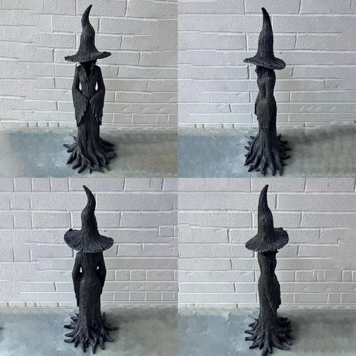 🔥Sidste dag 49% rabat - 🧙‍♀️💫Håndmalet fortryllende heksestatue: Dit hjems vogter