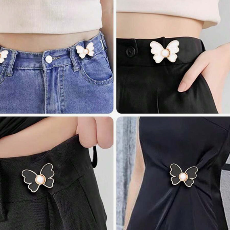 Sommerfugl talje spænde spænde aftagelig ingen søm talje knap jeans talje ændre stor lille talje artefakt