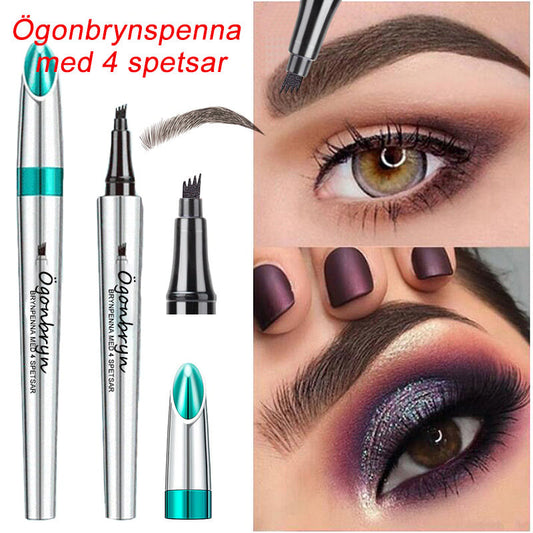 3D Vandfast microblading øjenbrynsblyant 4 gaffelspidser tatoveringsblyant
